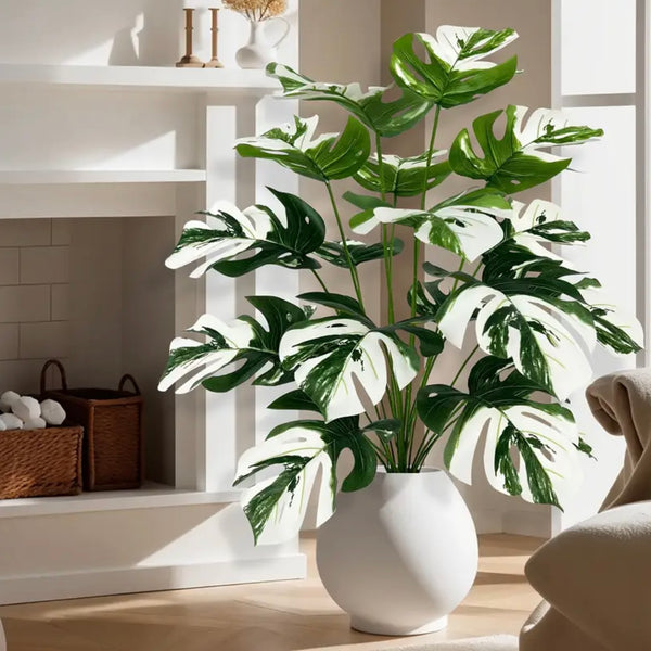 Artificial Monstera Albo