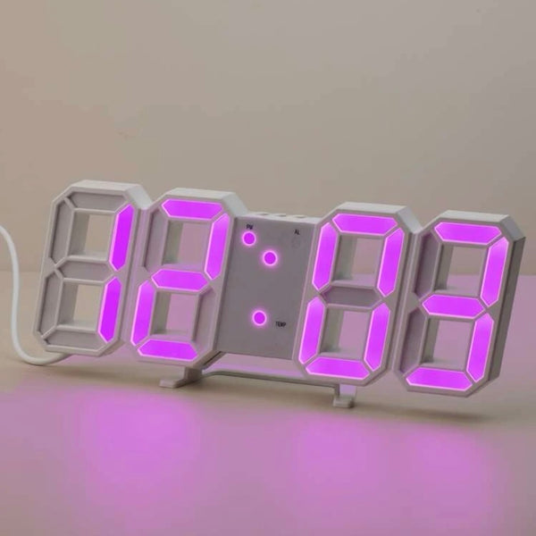 Pink LED Clock