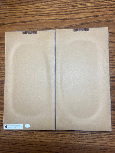 2 pack Glass Wall Plaque