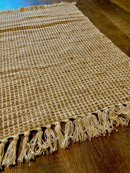 Jute Cotton Tassel Rug