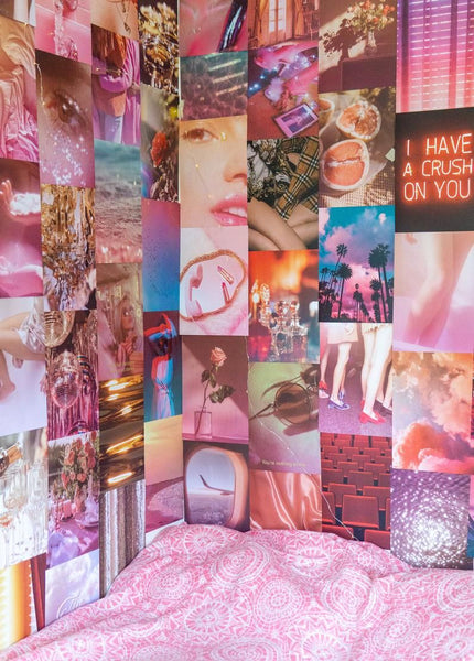 Pink Wall Collage